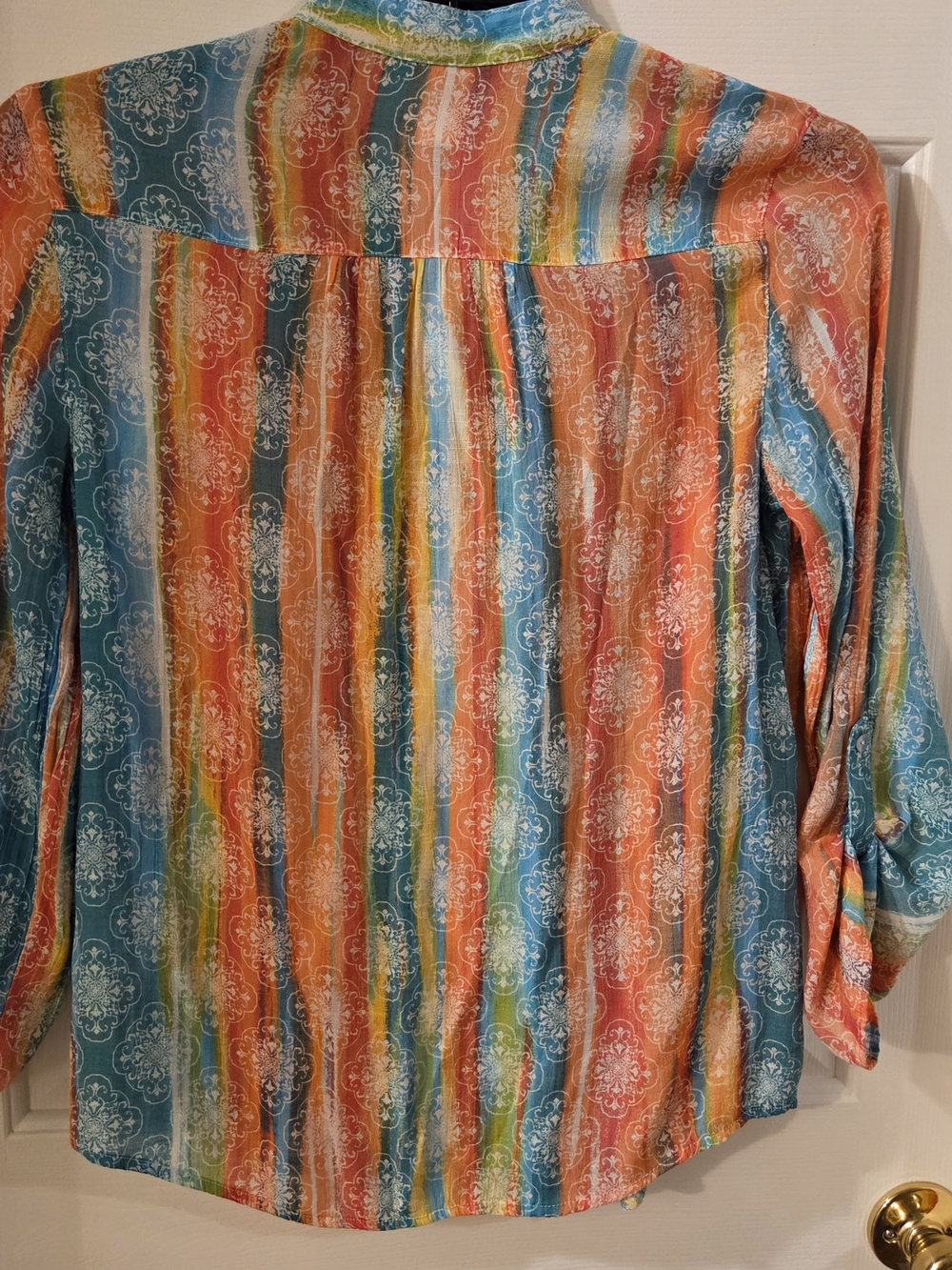 Ruby Rd. Multicolor Striped Pintuck Blouse - Picture 3 of 3